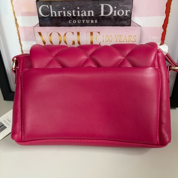 Jason Wu Fuchsia Quilted Vegan Leather Crossbody Bag - Picture 3 of 12